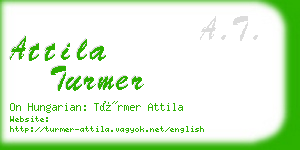 attila turmer business card